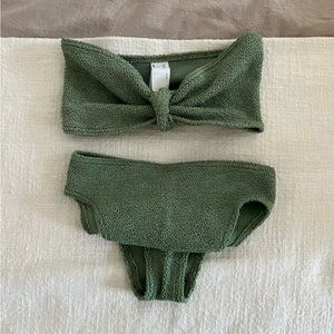 Green One-Size Fits All Bikini Set